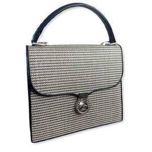 1970's 𝐕𝐈𝐍𝐓𝐀𝐆𝐄 - Valentino Rudy Wool & Leather Handbag